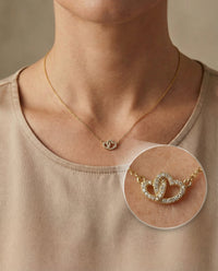 Colar Coração Eterno ❤️ Dourado